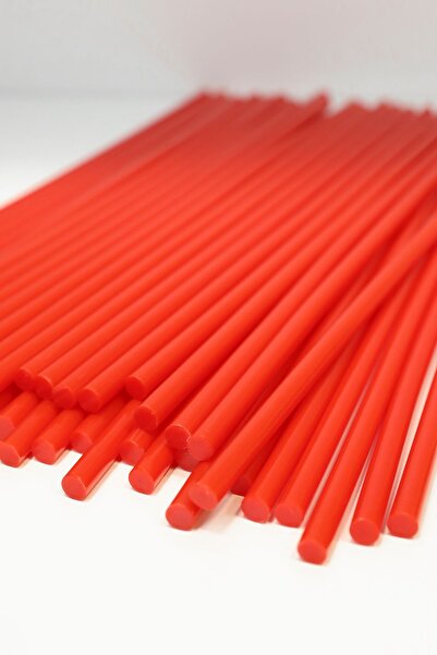 Rüveyda Kırmızı Renkli İnce Sıcak Silikon Mumu 20 adet