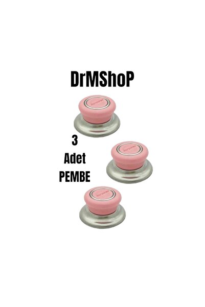 shopdrm ''Tencere-Tava-Sahan-Cam'' Kapak Kulbu 3 ADET