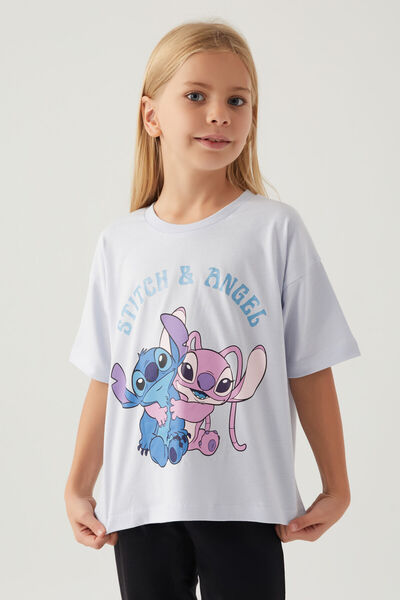 Stitch Tricou pentru fete Angel Purple