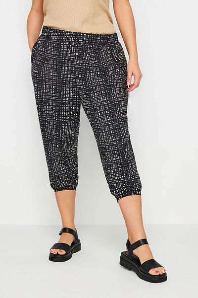 Stil Diva Large Size Pocketed Jogger Trousers - Elastic Waist Detail on the Leg303017