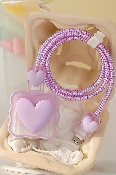 WANNA PROTECT Iphone 18-20w Uyumlu Figürlü Sevimli Şarj Başlığı Adaptörü Örme...