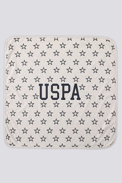 U.S. Polo Assn. U.S. Polo Assn Beige Star Pattern Baby Blanket