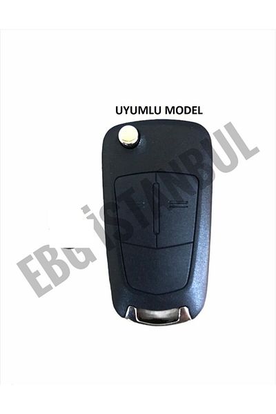 EBG İSTANBUL Opel Astra H Corsa D 2 Button Nano Protection Key Case BLACK Gold Color
