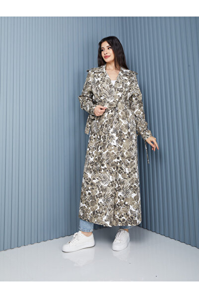 Heggo Trençkot Kamuflaj Oversize