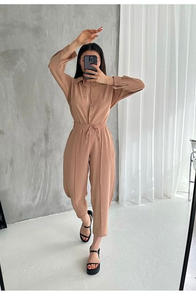 Ekim Store Комплект риза и панталон от лен