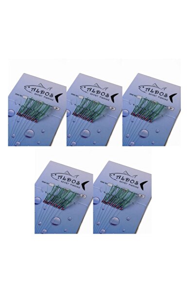 ALDOS Çapari Istavrit Çaparisi 10 No Iğne Koyu Yeşil (5 Adet)