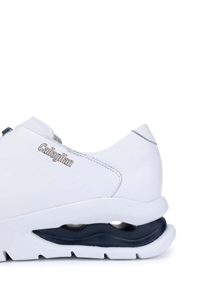 Callaghan Erkek Hakiki Deri Beyaz/Lacivert Sneakers & Spor Ayakkabı
