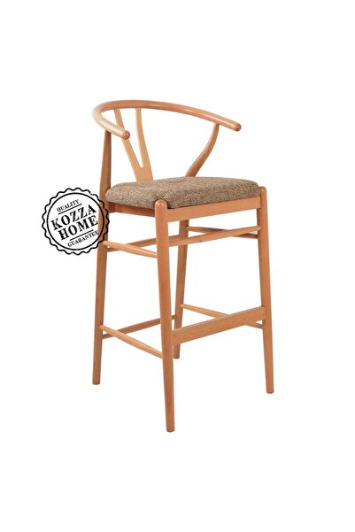 KOZZA HOME Dublin Bar Sandalye Naturel - 65 cm