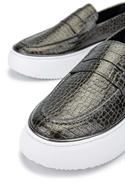 Tamer Tanca Жіночі веганські мокасини антрацитового кольору