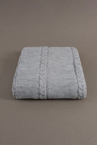 Koza Home Trenza Gray Double Blanket 200x220 15030