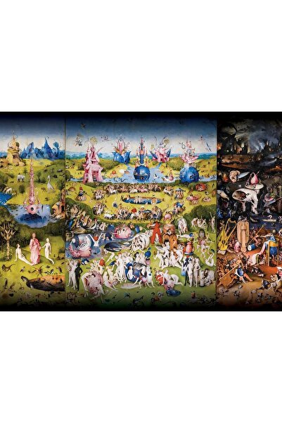 şazenur Dünyevi Zevkler Bahçesi Hieronymus Bosch 2000 Parça Puzzle 96x68 cm