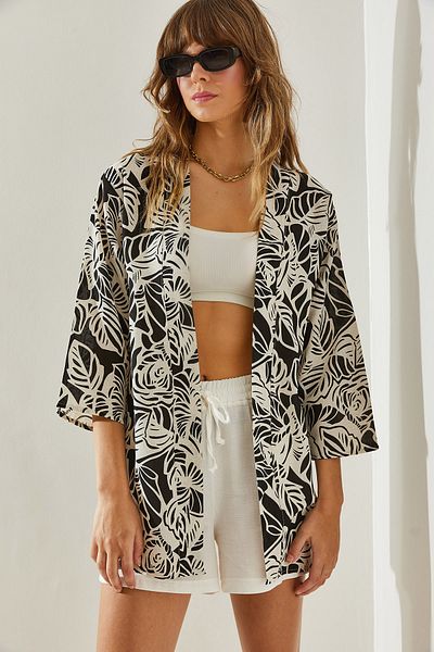 Bianco Lucci Vzorované dámské kimono60081025
