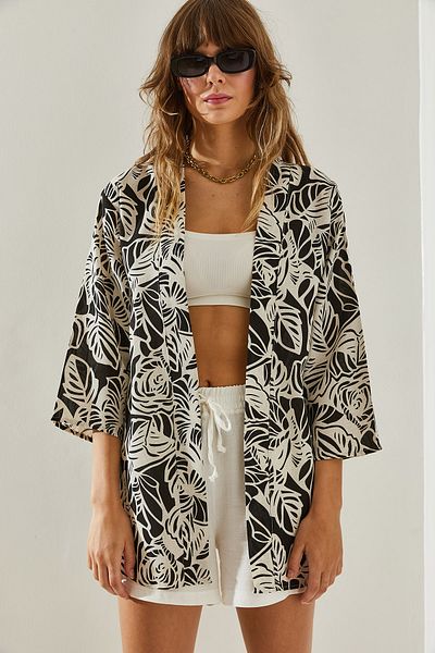 Bianco Lucci Vzorované dámské kimono60081025