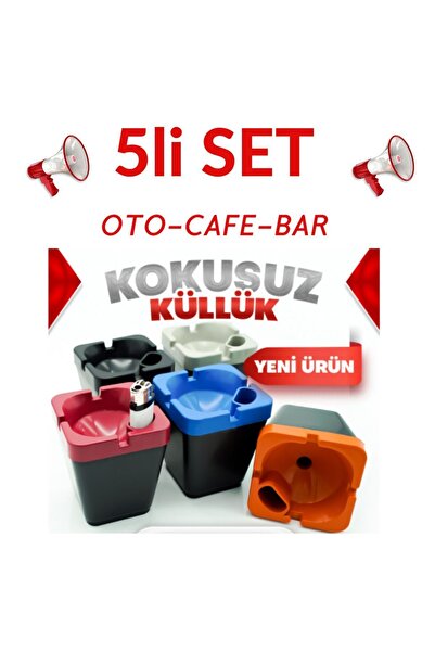 Etiketçi Paşa Çakmak Yuvalı Kül Tablası Dumanı ve Kokuyu Hapseden Küllük  Kokusuz Küllük - Oto ,Bar,Cafelere Uygun