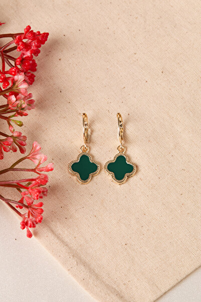 Elika Silver Kadın Yonca Model Küpe