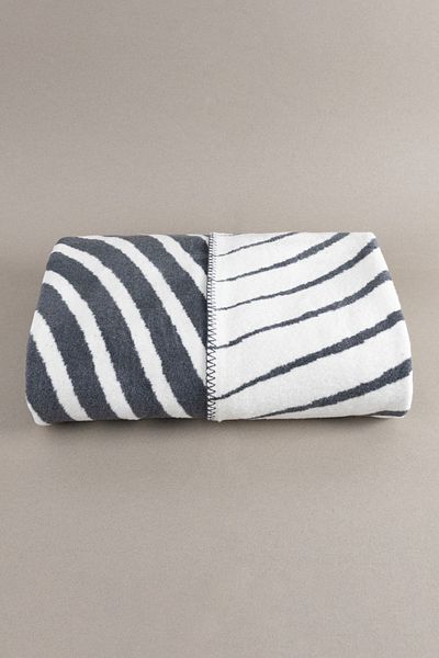 Koza Home Twin Blanket Soft Cotton Double Blanket Anthracite Cream 200 X 220 5038a