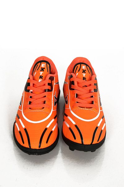 kabkabi Youth's Black Based Colorful Patterned Football Boots