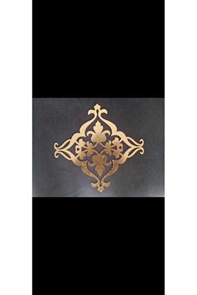 demdekor Dekoratif Gold Yapışkanlı Aynalı Pleksi Mobilya Dolap Süsü (25x25cm)