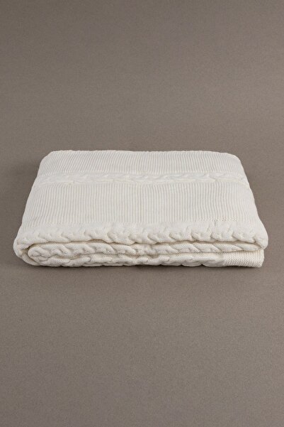 Koza Home Trenza Krem Çift Kişilik Battaniye 200x220 15025