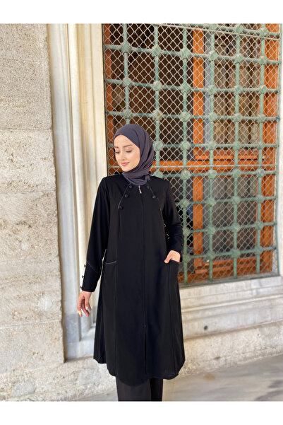 JALİA Cup Container with Bag Pocket and Ornamental Buttons - 6025