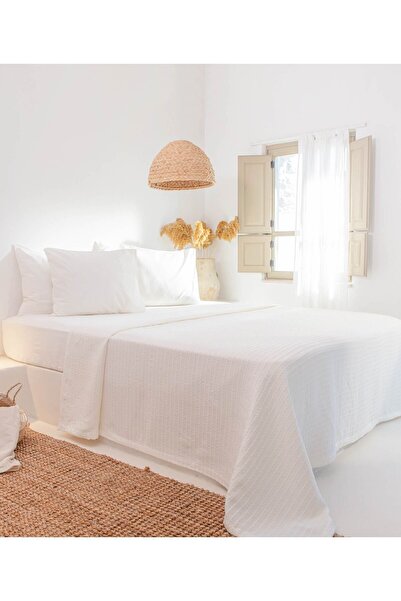 Koza Home فريا موسلين 100% قطن كريمي بيكيه مزدوج 230x245 7502a