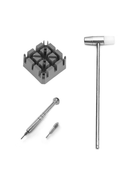 Saatse Impact Pin Removal Tool and Spare Tip - Steel Watch Band Shorting Set