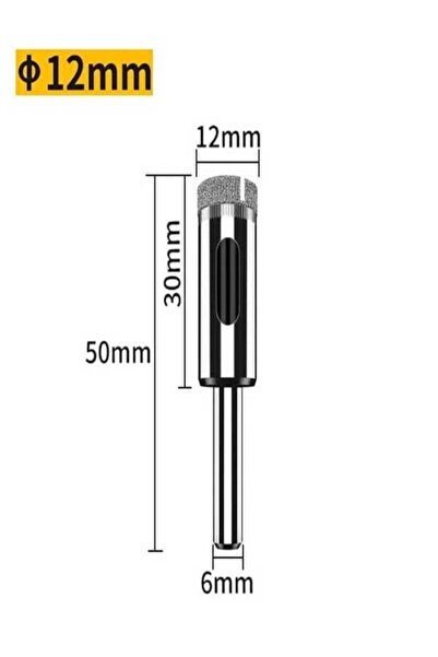ALGAN Mermer Granit Seramik Granit Cam Delme Ucu 12mm