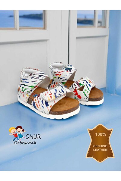 Pafi Sandale autentice pentru fete din piele cu talpă din plută