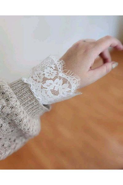 ARHEZ TEKSTİL Suwars lace stylish design oversleeve gloves