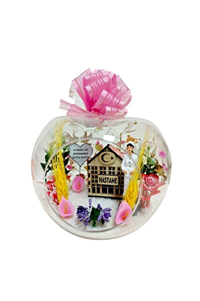 TERARYUM DÜNYASI VE HEDİYELİK Sağlık Çalışanlarına Özel 14 Mart Tıp Bayramınız Kutlu Olsun Teraryum Elma Fanus Cam