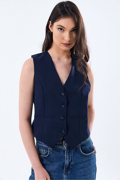 fujya WOMEN'S V-NECK SIZED STYLISH VEST