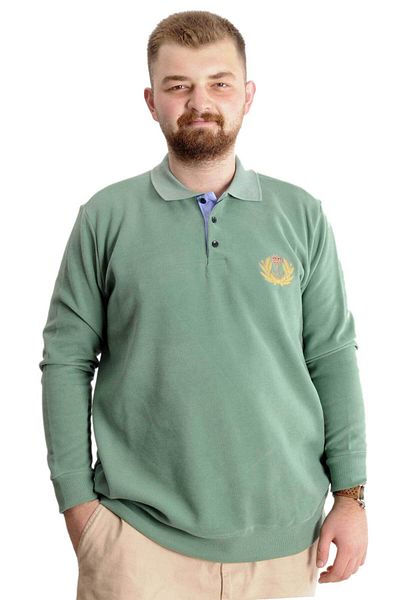 ModeXL Plus Size Thessaloniki Sweat - Crown Of A King 23447 Çağla
