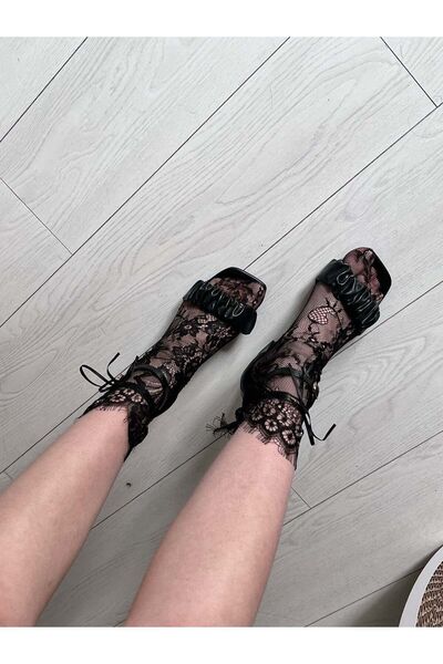 nuriçgiyim Δαντελένιες κάλτσες Pentyy