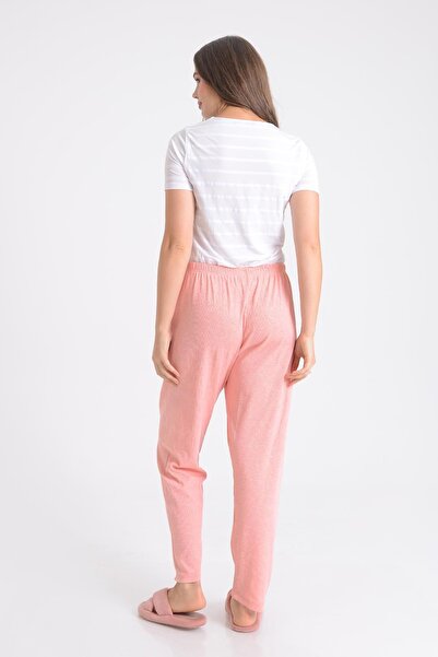 PİNKMARK PINKMARK WOMEN'S ELASTIC WAIST COMFORTABLE FIT COTTON LARGE SIZE PAJAMA BOOTS PMPT25695