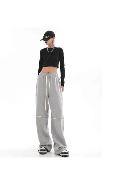 DEEFWEAR Φόρμα Y2k Μαύρο Πλεκτό Παντελόνι