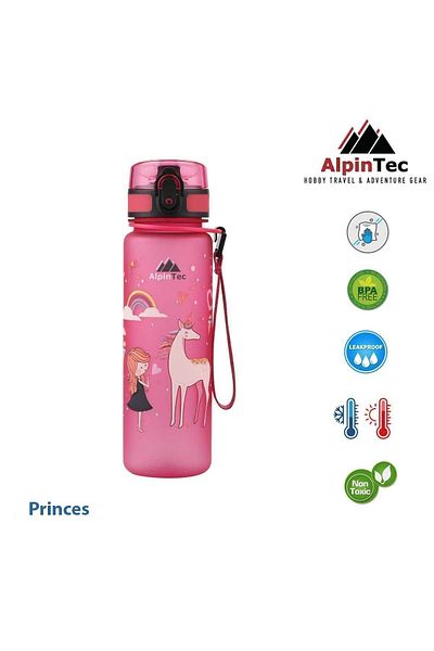 AlpinTec 500 ml Tritan Pink Children's Water Bottle