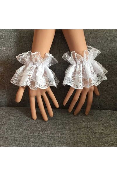 ARHEZ TEKSTİL Λεπτομερής δαντελένια επένδυση για τα χέρια