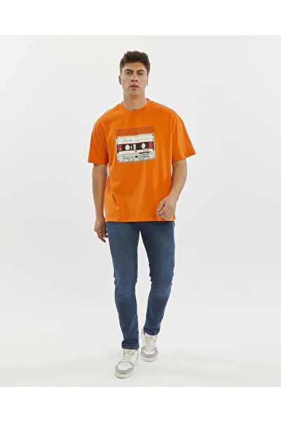 glendi Oversize Print Detailed T-Shirt