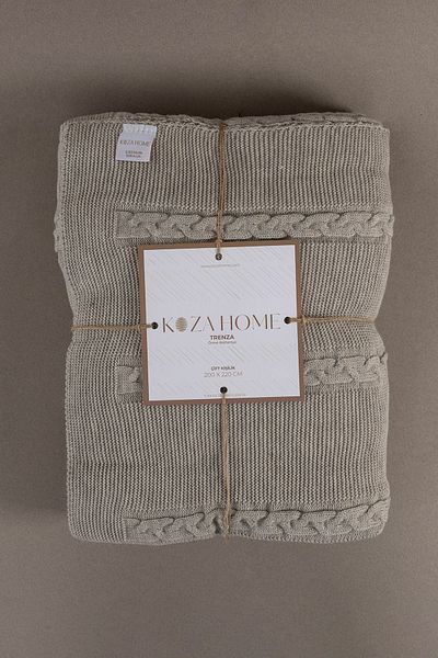Koza Home Trenza Mink Double Blanket 200x220 15035