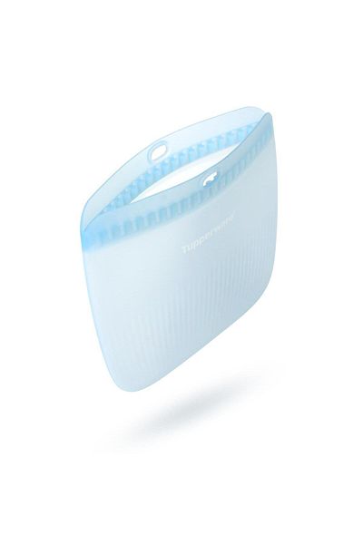 Tupperware Blue Silicone Medium Thin Meal Carry Bag