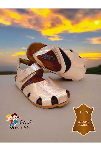 Pafi Детски кожени сандали с формована подметка