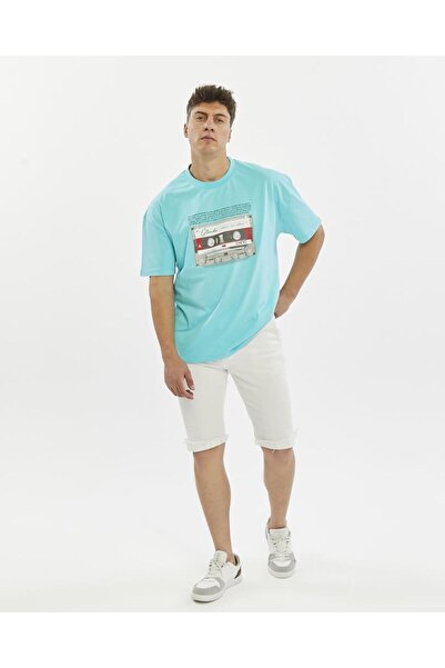 glendi Oversize Print Detailed T-Shirt