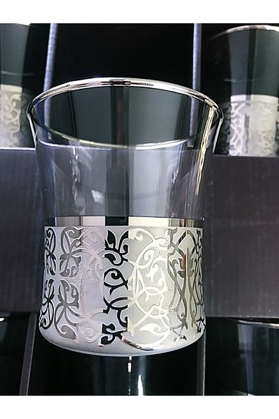 DECOSTYLE 6 Silver Water Glasses
