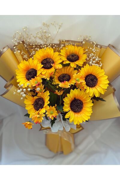 Z&B FLOWERS Sevgiliye Hediye Ayçiçeği Buketi Papatya Sevgiliye Hediye Doğum G...