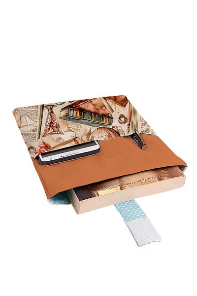 HRS Τσάντα βιβλίου πολλαπλών χρήσεων 20 x 25 cm με σχέδιο και τσέπες που πλένονται