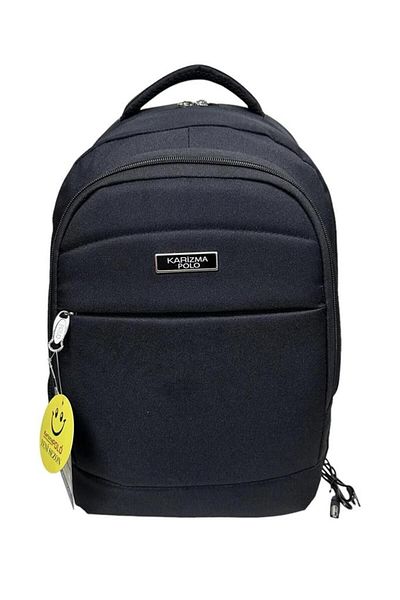 SmartFox Karizma Polo Backpack Laptop Bag with USB Port - Black 2026