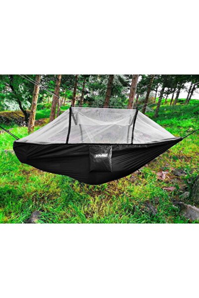 Solano Cibinlikli Lüx Hamak Kamp Hamağı 240 Cm Kamp, Piknik, Fetival, Outdoor...