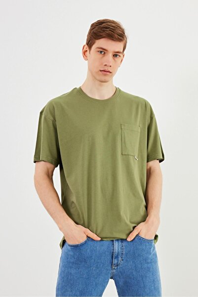 COMEOR Ανδρικό μπλουζάκι Leo Oversize 100% βαμβακερό μπλουζάκι με λεπτομέρεια...