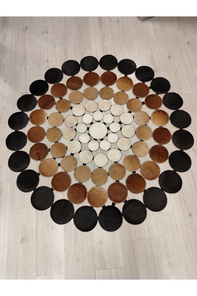 KuzeyCarpet kahve. kiremit ve krem rengi spc halı