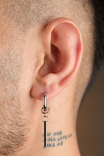 Jack Ferrero Men's Steel Colored Non-Throw Earrings